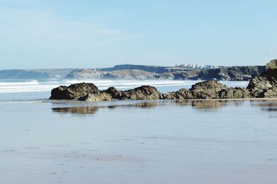 Scenic view of sea against sky