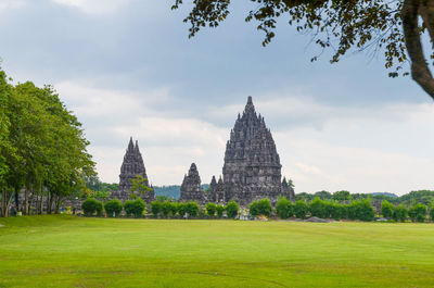 View of temple against sky