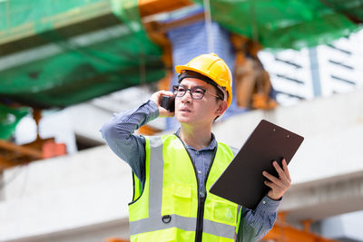 Man using mobile phone