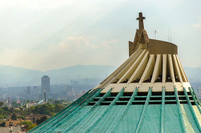 Basilica of our lady of guadalupe against sky in city