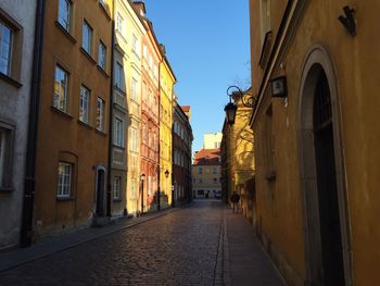 Narrow alley in old town