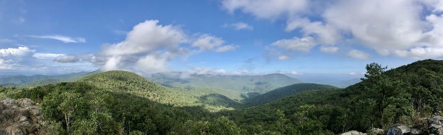 Panoramic view of landscape against sky