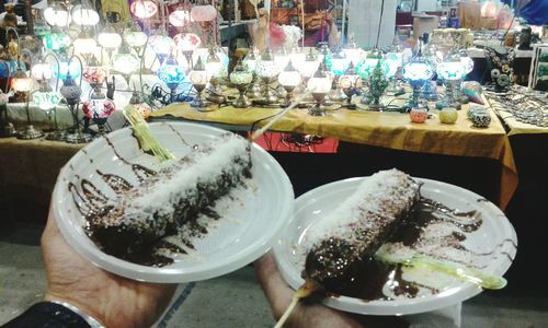 Full frame shot of market stall