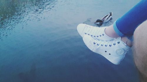 Cropped image of woman in water