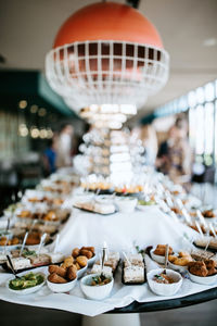 Close-up of food in plate on table