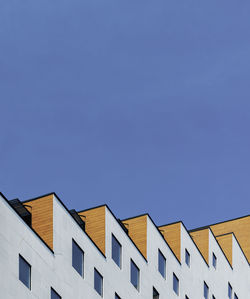 Low angle view of building against clear sky