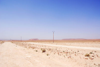 Scenic view of desert against sky