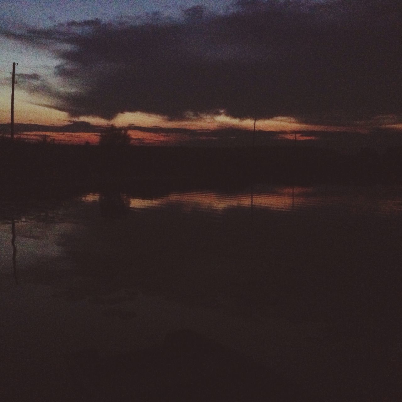 SCENIC SHOT OF REFLECTION OF CLOUDS IN CALM SEA