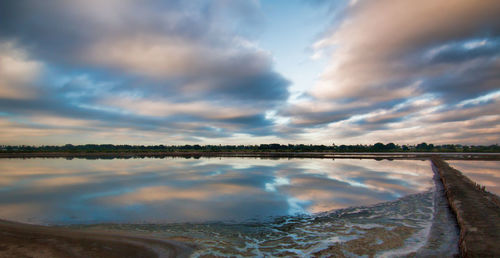Panoramic view of water against sky