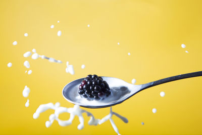 Close-up of ice cream in bowl