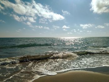 Scenic view of sea against sky