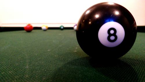 Close-up of ball on table