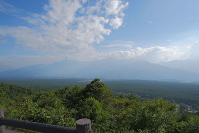 Scenic view of landscape against sky