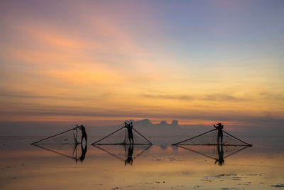 Scenic view of sunset