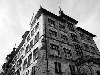 Low angle view of building against sky