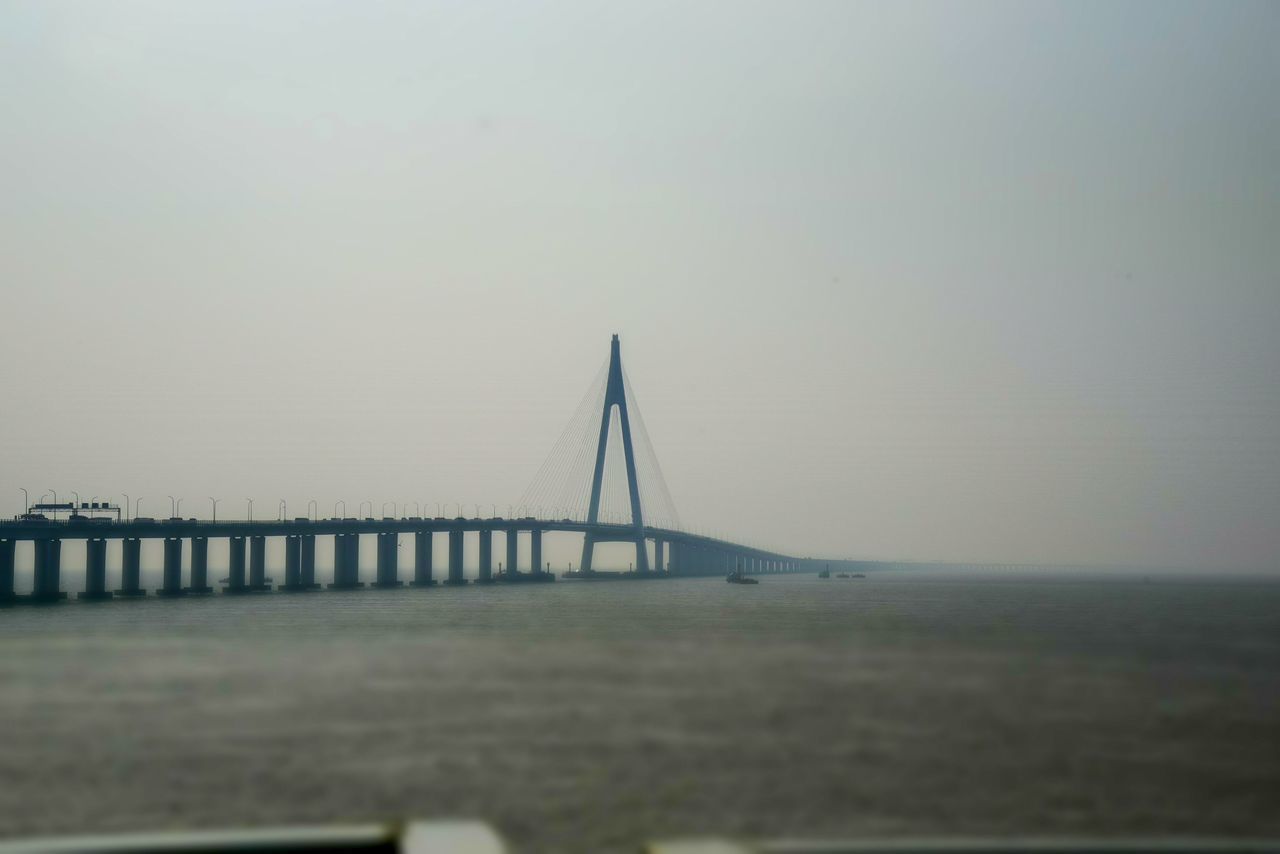 SUSPENSION BRIDGE OVER SEA