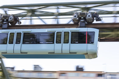 Close-up of train