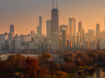 Buildings in city