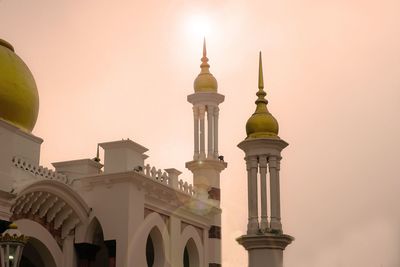 Sun on the top of the roof