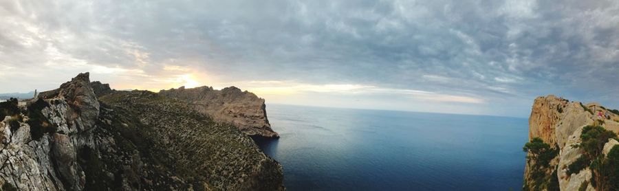 Panoramic view of sea against sky