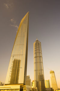 Low angle view of buildings against sky