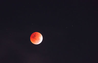 Scenic view of moon against sky at night