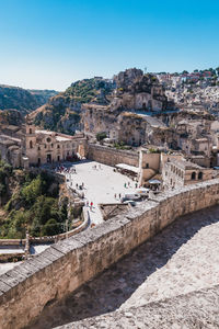 Matera, italy. view of townscape against sky