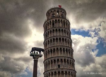 Low angle view of historical building against sky