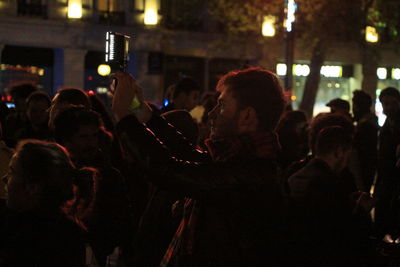 Crowd at music concert