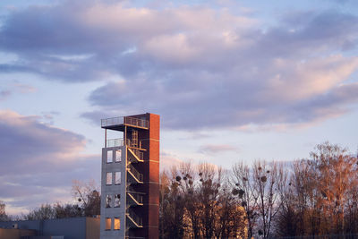 Low angle view of building against sky