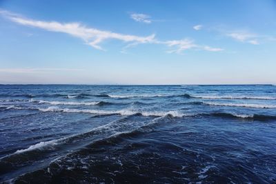 Scenic view of sea against sky