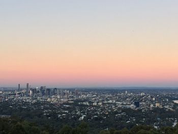 City at sunset