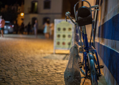 Bicycle in front of building