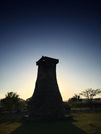 View of monument at sunset