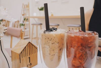 Close-up of drink on table