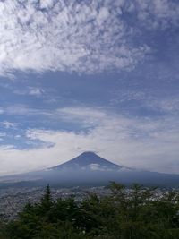 High angle view of mountains