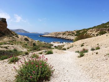 Scenic view of sea against sky