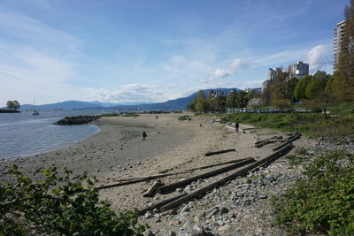 Scenic view of landscape against cloudy sky