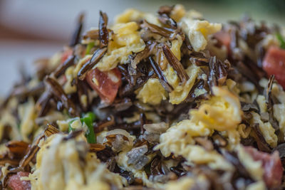 Close-up of meat on plate