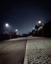 Surface level of illuminated street light