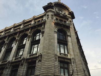 Low angle view of historical building against sky