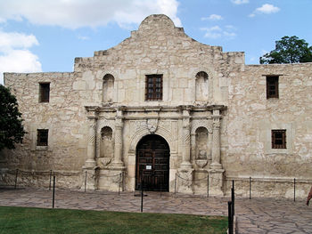 Low angle view of historical building