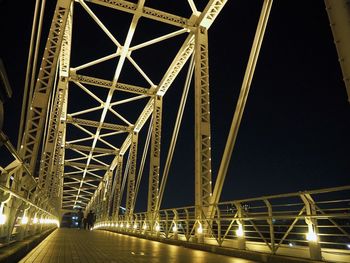 View of bridge against sky at night