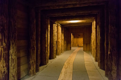 Empty corridor of building