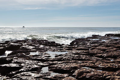 Scenic view of sea against sky