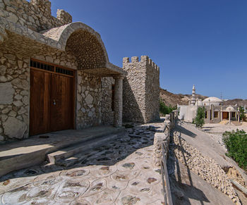 View of historical building against clear sky