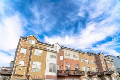 Low angle view of building against sky