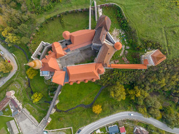 high angle view