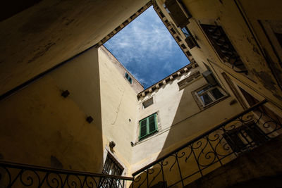 Low angle view of building against sky