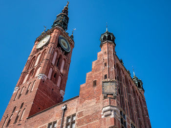 Tower of town hall. gdansk, poland. photo was taken 08.08.2020